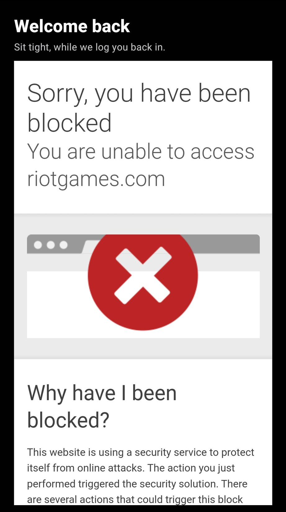 Screenshot from the Cloudflare_Access_Denied error message